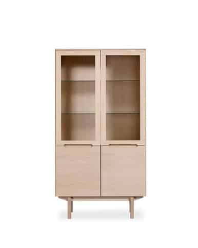 Skovby 307 Display Cabinet oak mocha