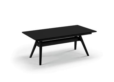 Skovby Extending Dining Table 11 black oak