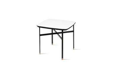 Skovby Coffee Table - 240 lacquered black oak + black laminate matching solid wood legs