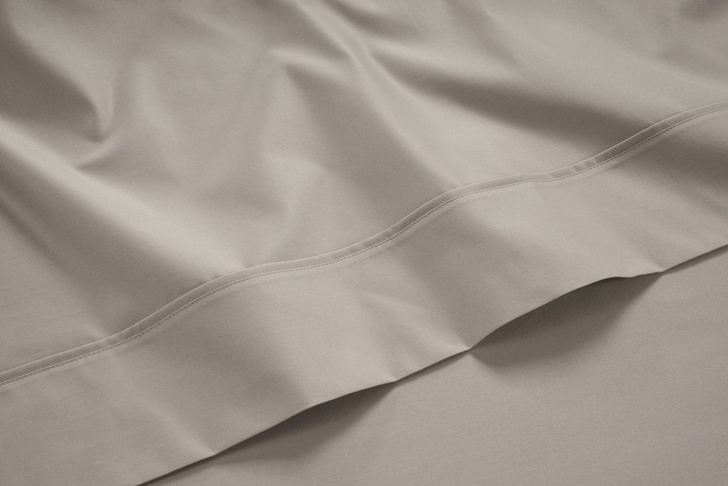 300 Thread Count Brookshire Percale Flat Sheet  Simply Taupe Super King  Taupe | Bed Sava