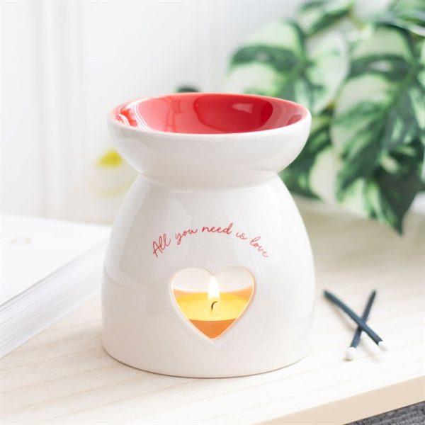 All You Need is Love Heart Oil Burner and Wax Warmer | Bed Sava