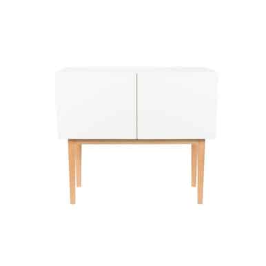 Small White High Gloss Sideboard 90 cm - Zuiver High on Wood