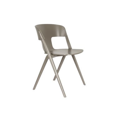 Barley Brown Set of 4 Stacking Outdoor Chairs - Horizon by Zuiver