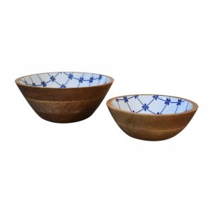Blue and White Bowl Set of 2 | Bed Sava