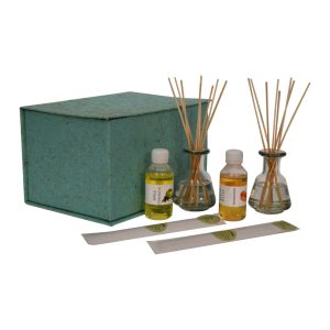 Adira Glass Bottle Diffuser Set Mandarin  Apple Cinnamon | Bed Sava
