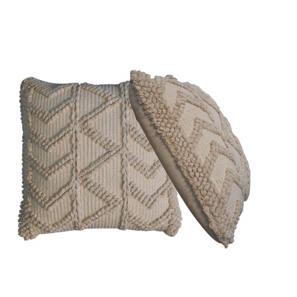 Alda Cushion Set of 2  Cream | Bed Sava