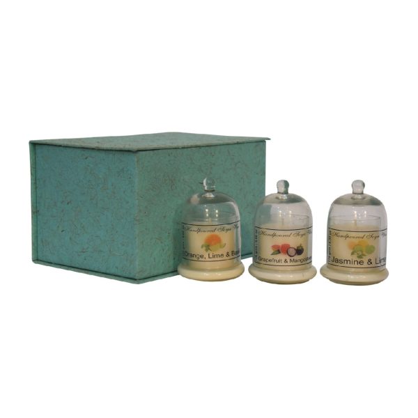 Bell Jar Candle Set of 3 Fruit | Bed Sava