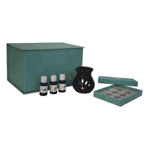 Black Oil Burner Set Lotus | Bed Sava