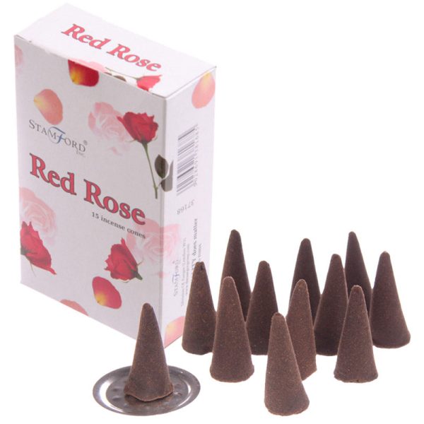 Stamford Hex Incense Cones  Red Rose | Bed Sava