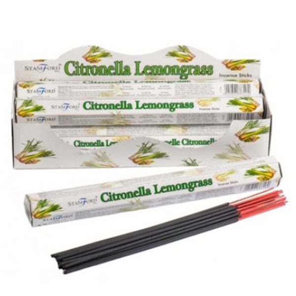 Citronella and Lemongrass Stamford Hex Incense Sticks | Bed Sava
