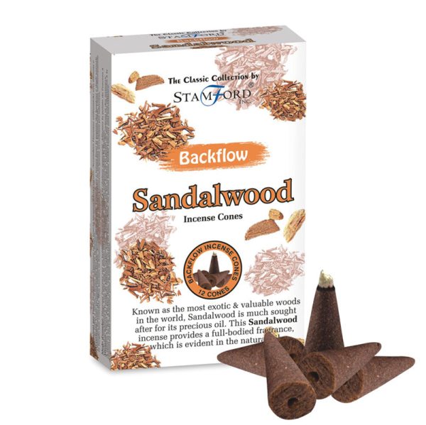Stamford Backflow Incense Cones  Sandalwood | Bed Sava