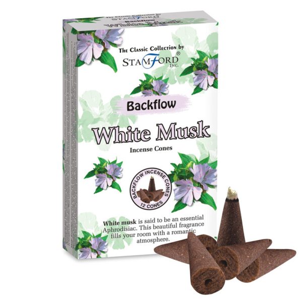 Stamford Backflow Incense Cones  White Musk | Bed Sava