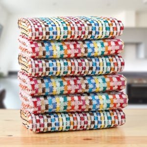 Jazz 6 Pack Kitchen Tea Towel | Bed Sava