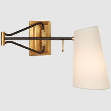 Visual Comfort Keil Swing Arm Wall Light by AERIN