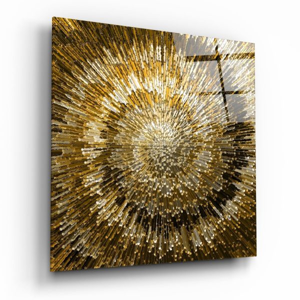 Cycle of Yellow Glass Wall Art | Bed Sava