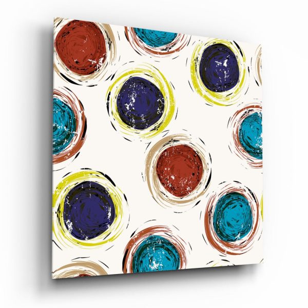 Colored Cores Glass Wall Art | Bed Sava