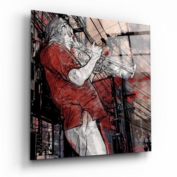 Trumpet Glass Wall Art | Bed Sava