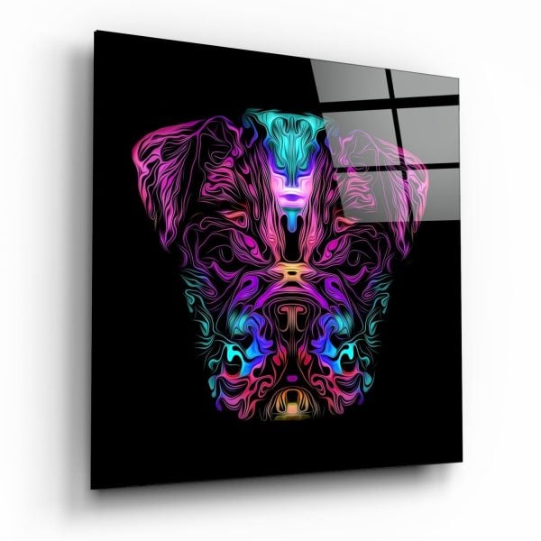 Angry Dog Glass Wall Art | Bed Sava