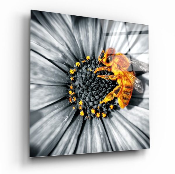 Bee Glass Wall Art | Bed Sava