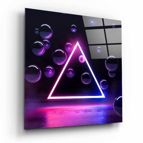 Triangle Glass Wall Art | Bed Sava