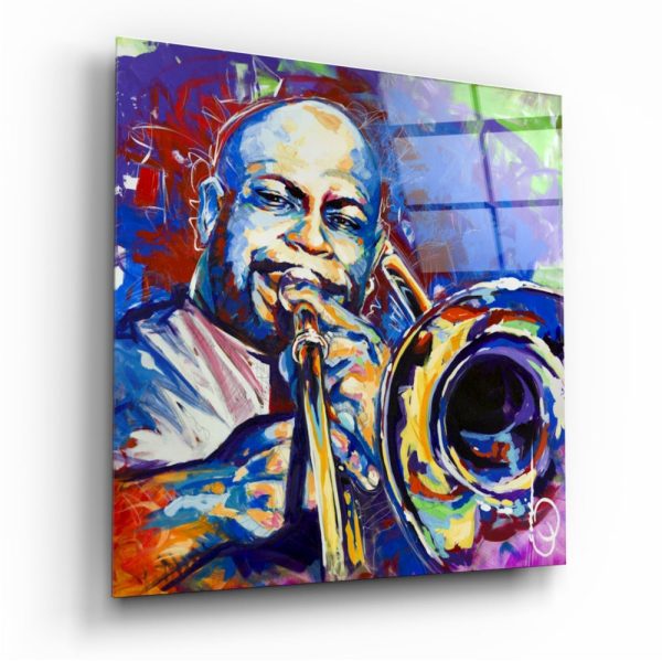 Trombone Glass Wall Art | Bed Sava