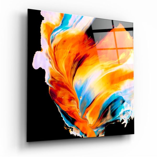 Dance of Colors Glass Wall Art | Bed Sava