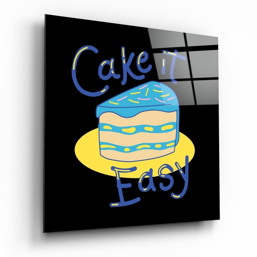 Cake It Easy Glass Wall Art