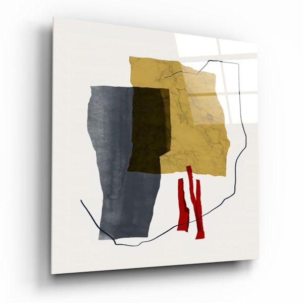 Abstract Pattern Glass Wall Art | Bed Sava