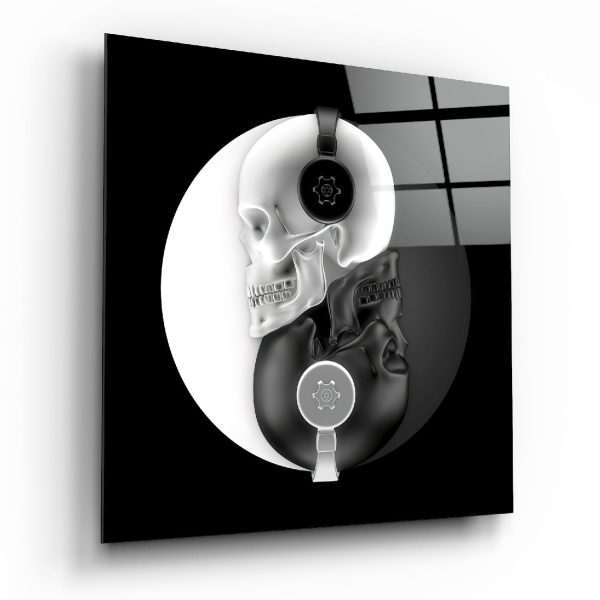 Black and White Glass Wall Art | Bed Sava