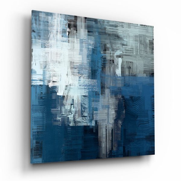 Blue Touch Glass Wall Art | Bed Sava