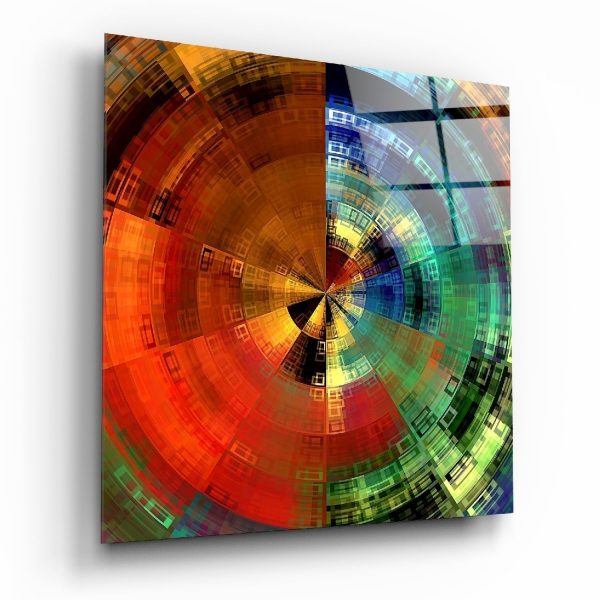 Color Wheel Glass Wall Art | Bed Sava