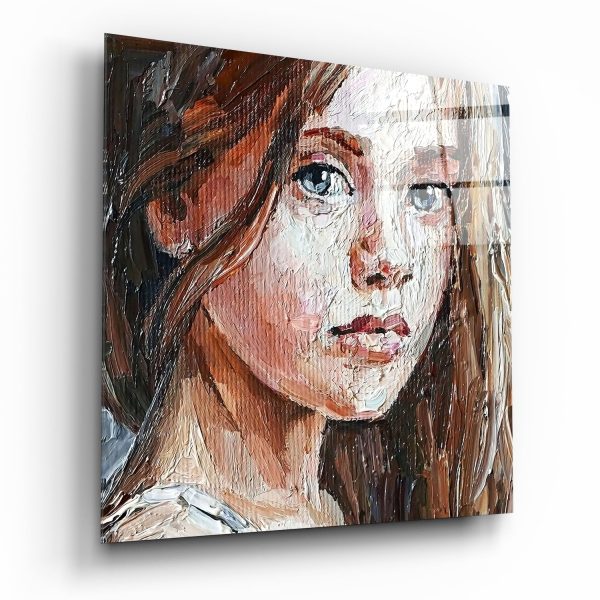 Girl Glass Wall Art | Bed Sava