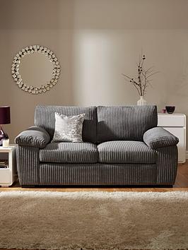 Very Home Amalfi Standard Back Fabric 2 Seater Sofa - Charcoal - Fsc&Reg; Certified