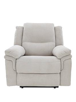 Very Home Albion Fabric High Back Manual Recliner Armchair