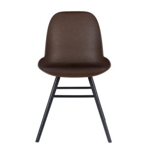 Brown Eco Plastic Pair of 2 Chairs  Albert Kuip | Bed Sava