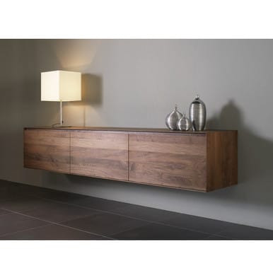 Solid Walnut Sideboard Bellagio width 220 depth 50 height 46 cm