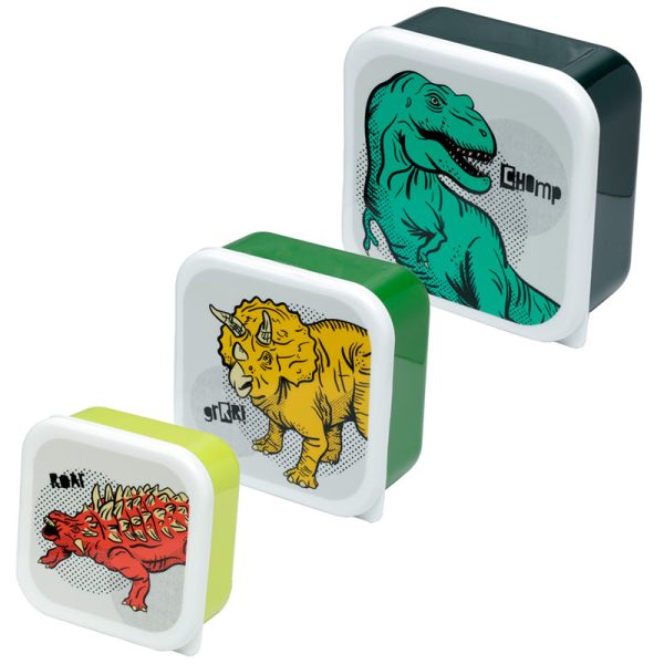 Lunch Boxes Set of 3 MLXL  Dinosauria | Bed Sava