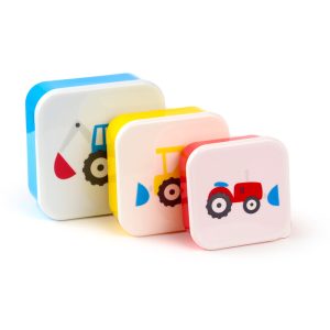 Lunch Boxes Set of 3 MLXL  Little Tractors | Bed Sava