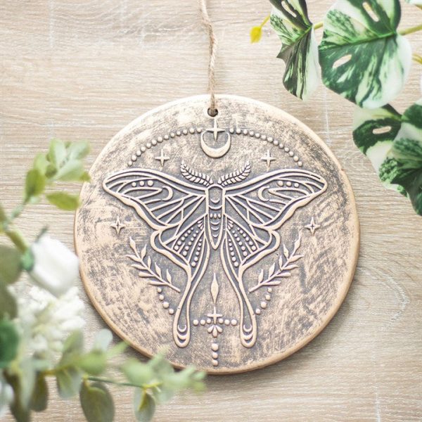 Luna Moth Terracotta Plaque | Bed Sava