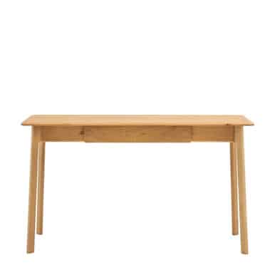 Gallery Direct Madrid Oak 1 Drawer Desk 130x50x75