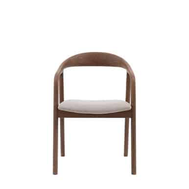 Gallery Direct Madrid Walnut Dining Chair UPH (2pk) 56x57x78