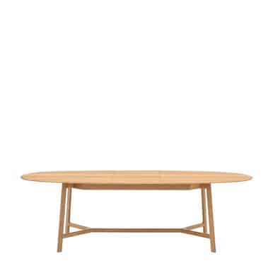 Gallery Direct Madrid Oak Extendable Dining Table 200/250x100x76