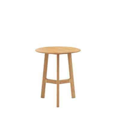 Gallery Direct Madrid Oak Round Side Table 50x50x58