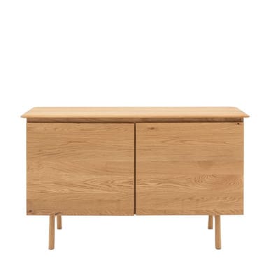 Gallery Direct Madrid Oak 2 Door Sideboard 116x45x70