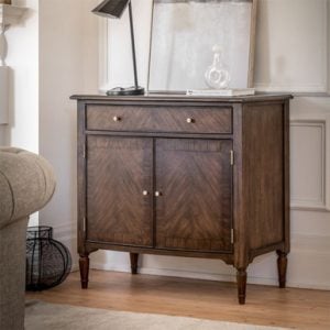 Traditional Dark Brown 2 Door Sideboard | Bed Sava