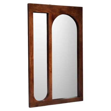 Libra Monterey Large Floor Standing Mirror Dark Stained Mango Wood Frame 108 x 180cm