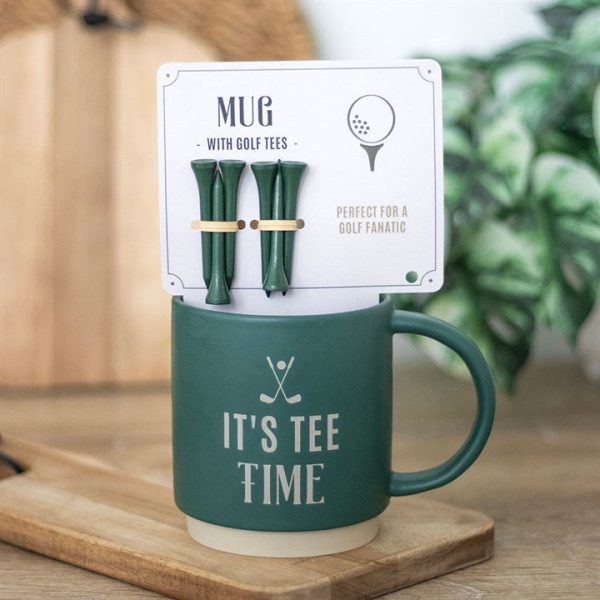 Its Tee Time Mug with Golf Tees | Bed Sava