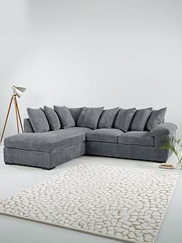 Very Home Amalfi Left Hand Scatter Back Fabric Corner Chaise Sofa - Fsc&Reg; Certified