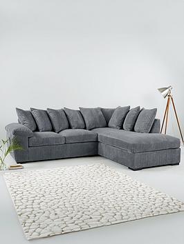Very Home Amalfi Right Hand Scatter Back Fabric Corner Chaise Sofa - Fsc&Reg; Certified