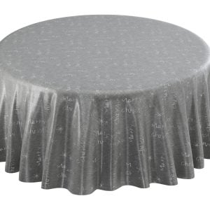 Merry Christmas  Metallic Woven Jacquard Chrismas Table Cloth | Bed Sava